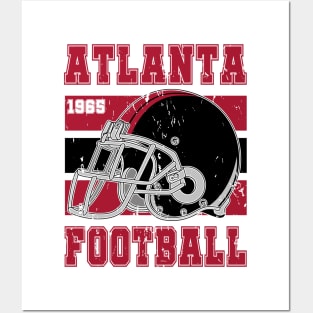 Atlanta Retro Football Posters and Art